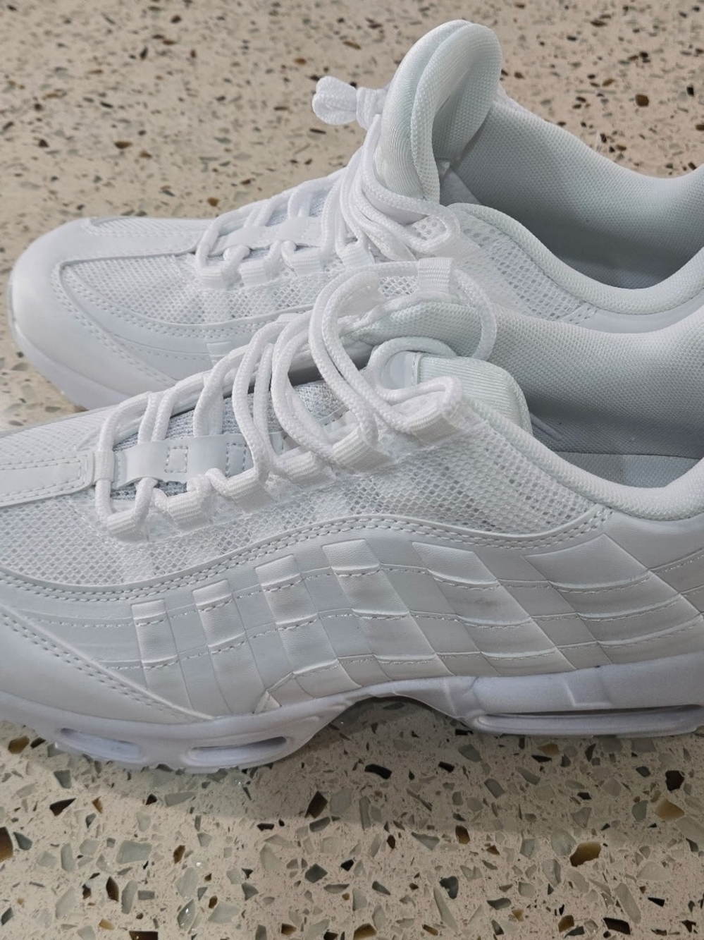 Nike Air Max 95 All White Size 11.5
